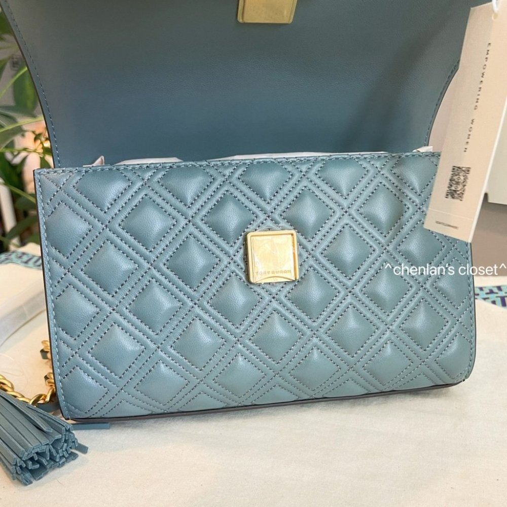 🔥 NeW! Tory Burch Fleming Small Convertible Shoulder Bag - Picture 9 of 17